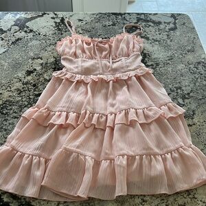 Wild Fable Pink Ruffle Dress